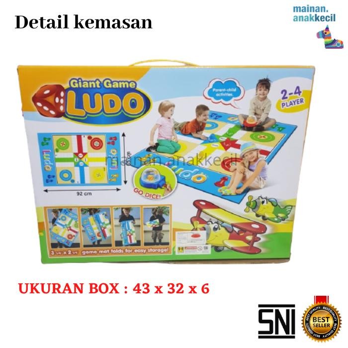 MAINAN EDUKATIF ANAK LUDO KARPET UKURAN BESAR