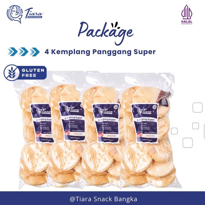 

SIAPKIRIM Package Kemplang Panggang Super Ikan Tenggiri Asli Belinyu Bangka Tiara Snack Bangka