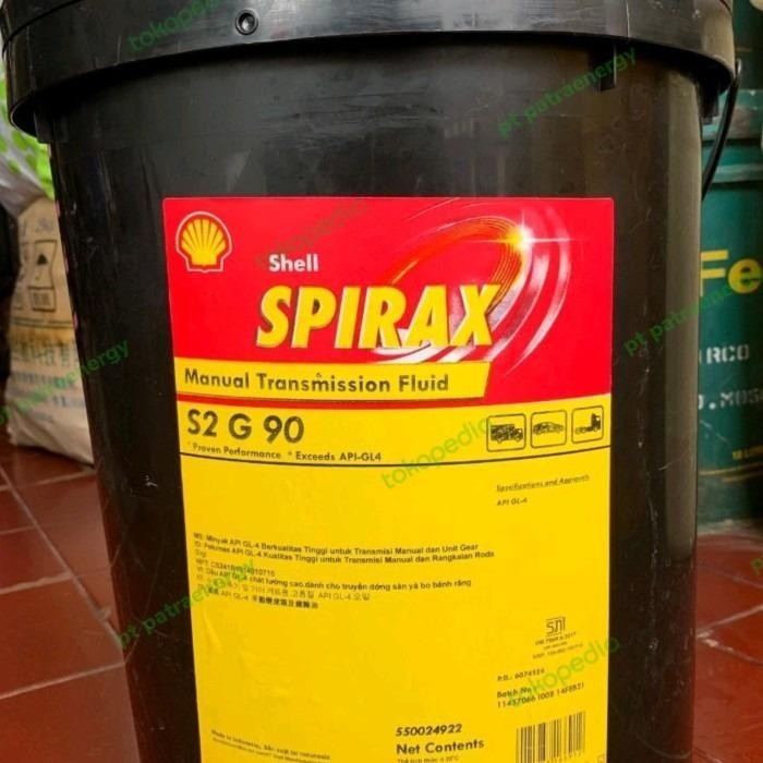 OLI SHELL SPIRAX S2 G 90 / 20 LITER