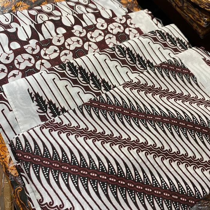 Kain batik jarik sogan jogja motif batik nusantara panjang 2 meter