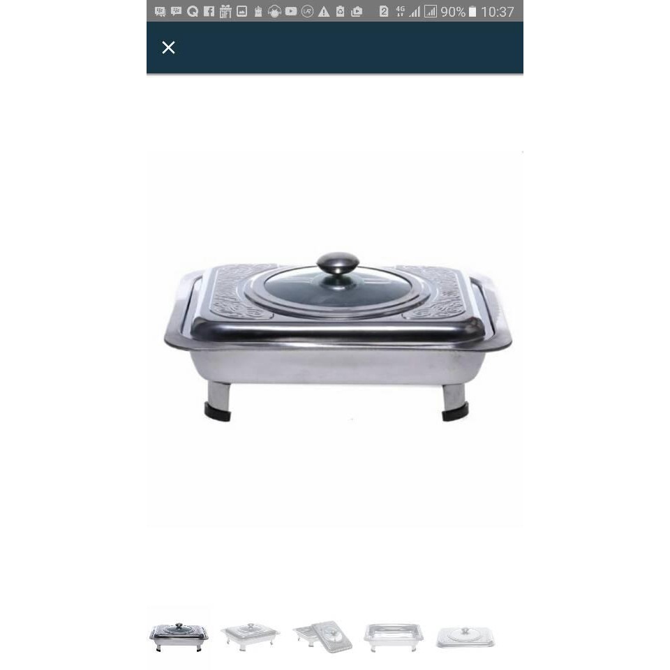 Tersedia 555 Panci Prasmanan Tempat Hidangan Fast Food Dish Stainless