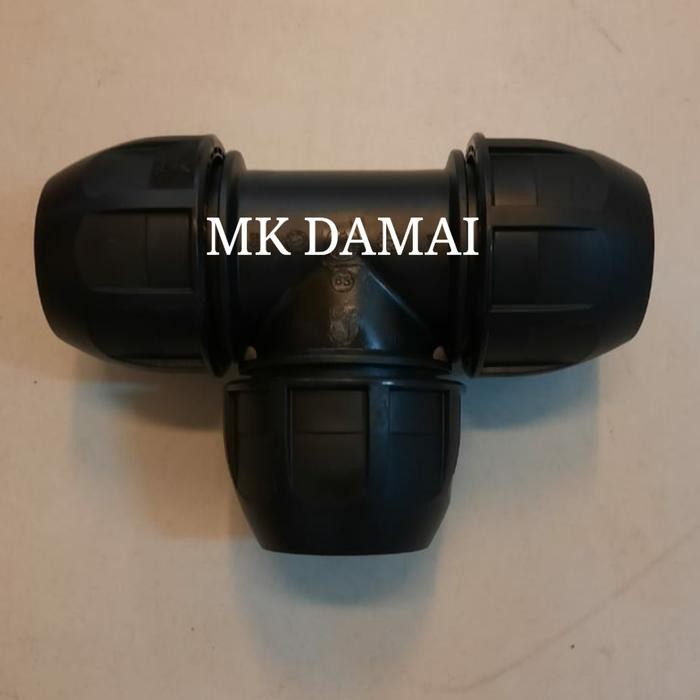 EQUAL TEE HDPE 63MM / FITTING TEE PIPA HDPE 2"INCH