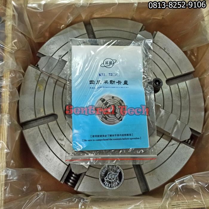 Paling Murah Chuck Bubut 16" 4 Jaw Claw Bubut 4 Jaw Catok Kepala Bubut 16 Inch Terlariss 