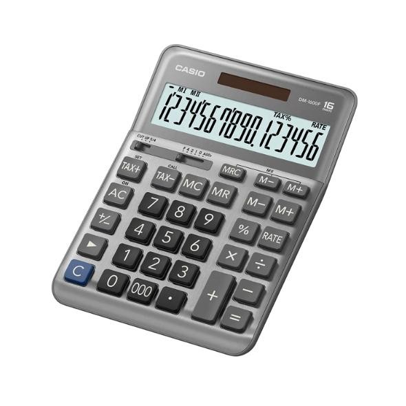 

kalkulator casio dm 1600f original - 16 digit - 2 power - layar besar kode 900