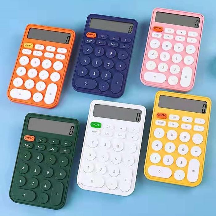 

kalkulator 12 digits candy colors calculator kalkulator mini portable kode 1052