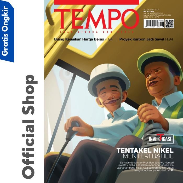 

Majalah Tempo Ed 5303 TENTAKEL NIKEL MENTERI BAHLIL ( 4 Maret 2024 )