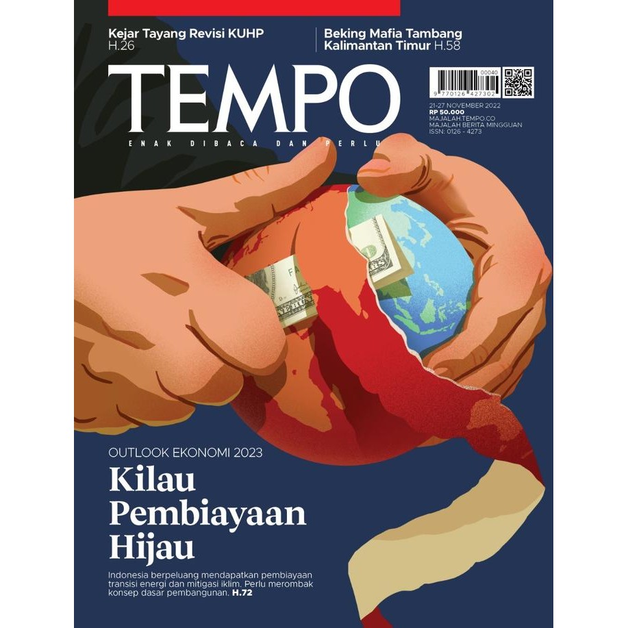 

Majalah Tempo Cetak Edisi 5140 Tgl 21 Nov 2022 KILAU PEMBIAYAAN HIJAU