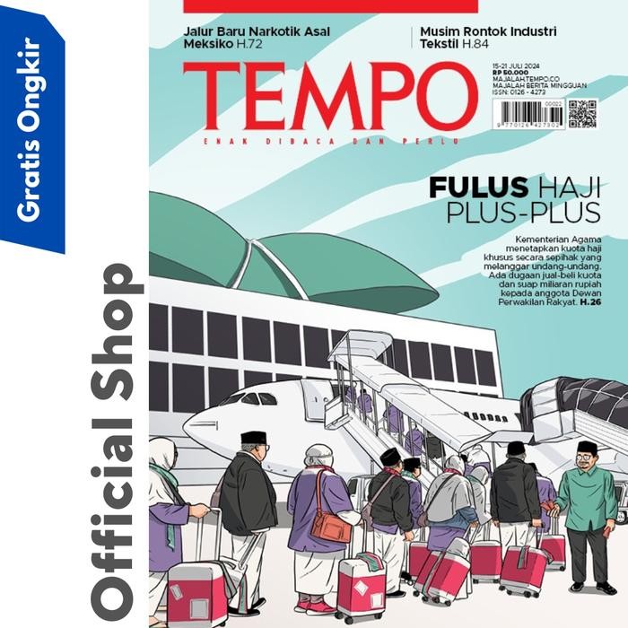 

Majalah Tempo Ed 5322 FULUS HAJI PLUS PLUS ( 15 Juli 2024 )