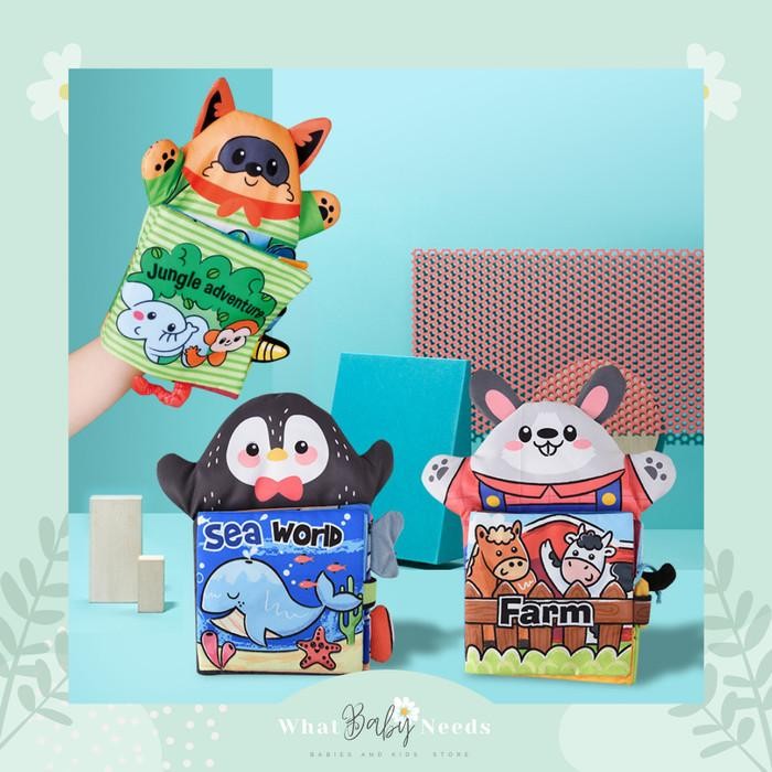 

What Baby Needs - Meow Baby Cloth Book Tail / Buku Kain Anak Buku Tangan Soft book