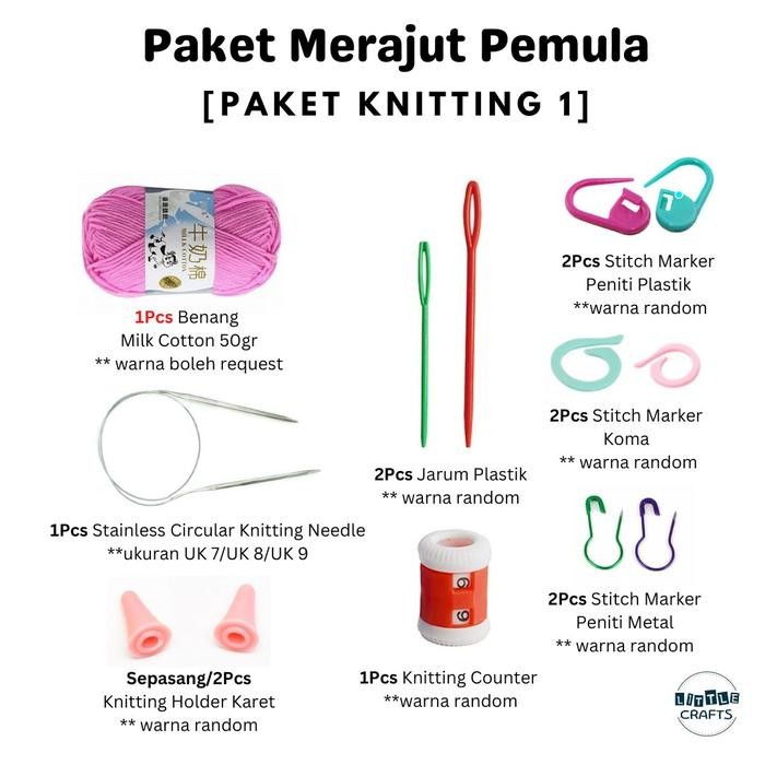 

Paket Merajut Untuk Pemula (Knitting)