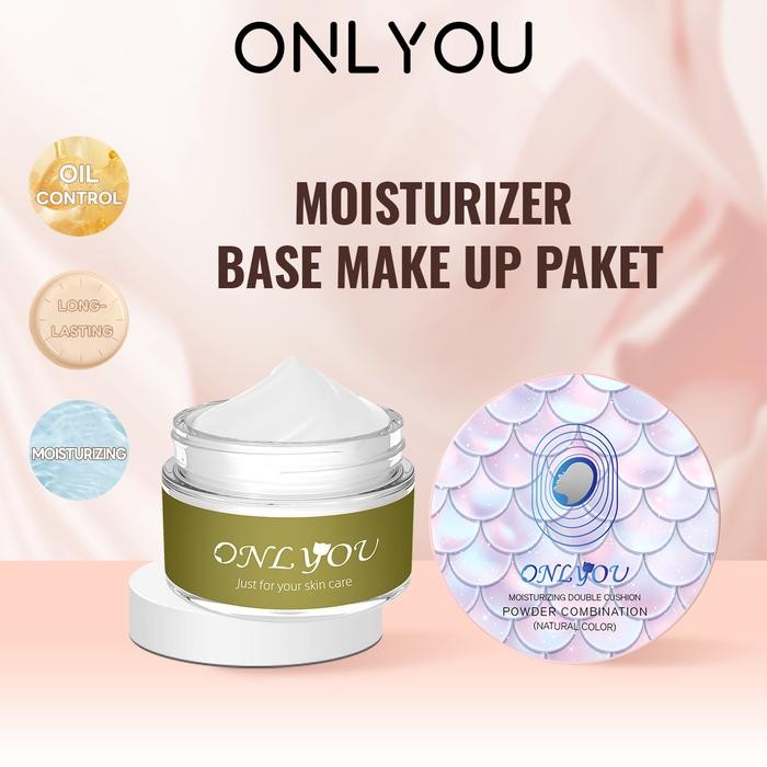 

BPOM CertificationONLYOU 2pcs Paket ONLYOU Matte Cover All Perfect 2IN1 Air Cushion + Whitening