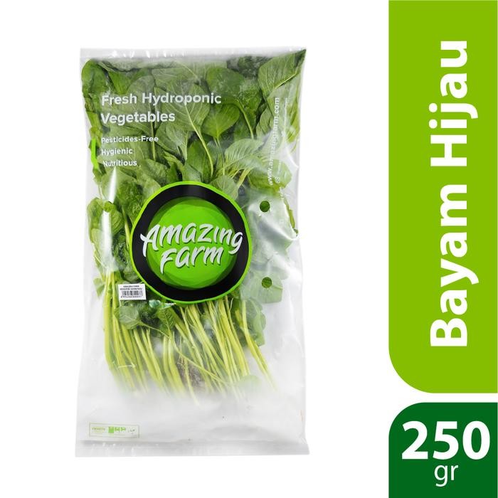 

LUXEHEALTH- Bayam Hijau Hidroponik 250 Gram Amazing Farm
