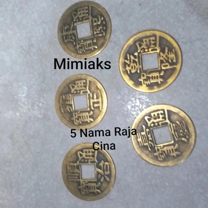 Koin Cina Kuno 5 Raja Ukuran Besar Antik Koleksi Asli