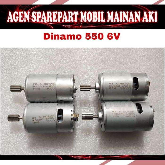 PJ Dinamo Type 550 (Besar) 6volt 13.000rpm, 15.000rpm, 18.000rpm,