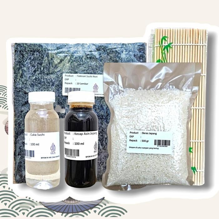 

Paket Sushi Lengkap Nori Tokinori Rumput Laut Kering Halal