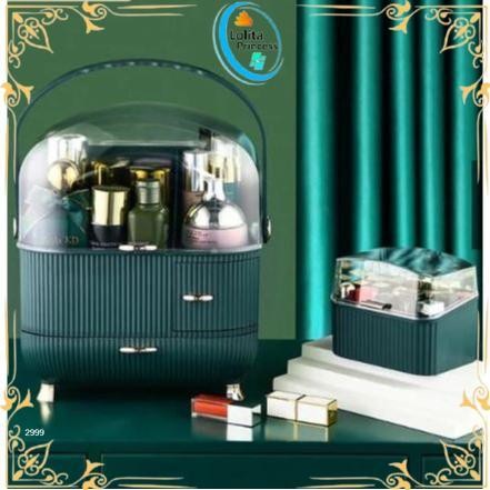 Barang Terlaris Rak Kosmetik Akrilik Multifungsi Penutup Anti Debu Portable / Tempat Penyimpanan