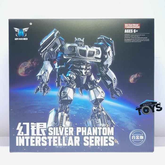 Baru LS-18 Silver Phantom BMB AOYI LS18 aka MPM-09 Jazz KO Transformers