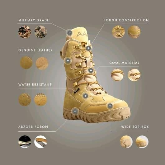 SEPATU TACTICAL LAARZ BANDICOOT - BEIGI