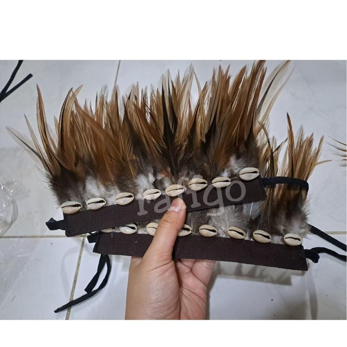 (Allthebest) topi adat papua / topi bulu ayam papua/ topi tari anak