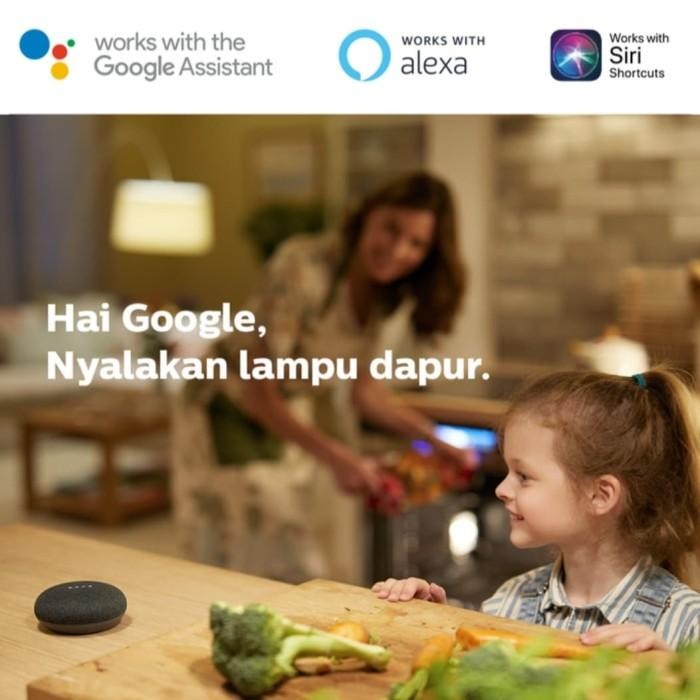 Lampu Bohlam Led Smart Wifi Wiz 8W Rgb Philips