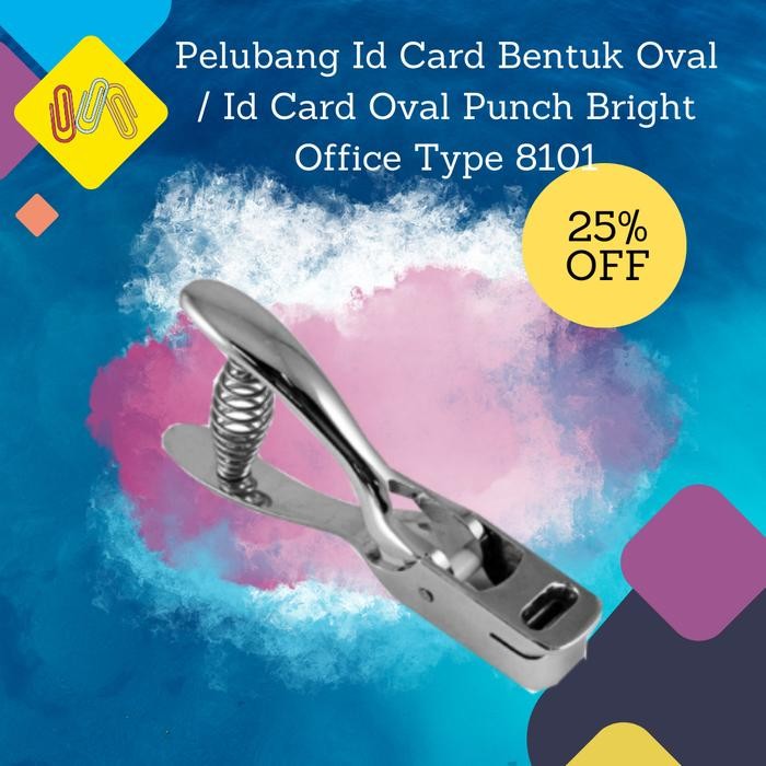 

Ready Pemotong Id Card Oval Punch No.8101 Bright Office