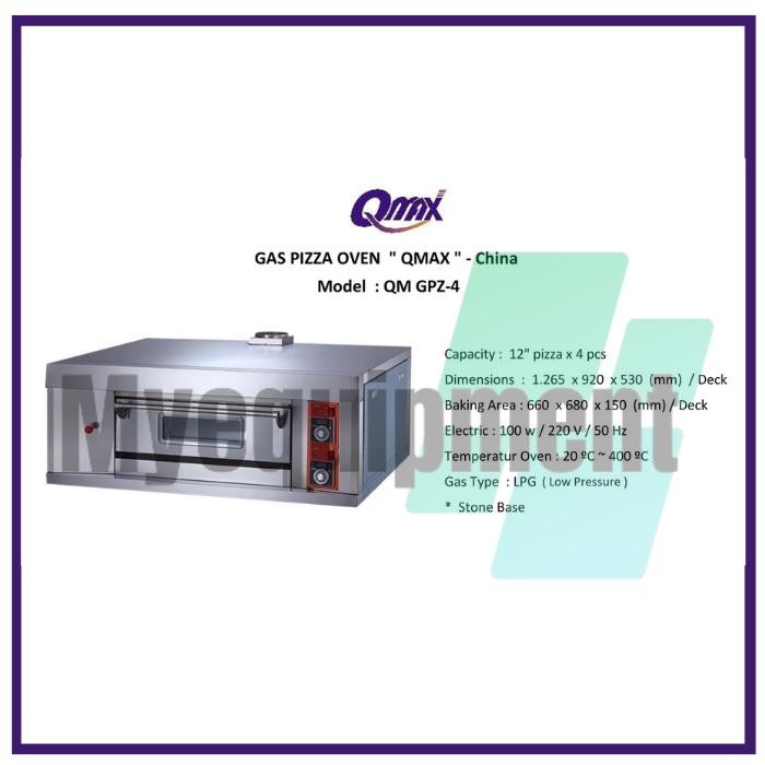 PIZZA OVEN GAS QMAX QM GPZ4