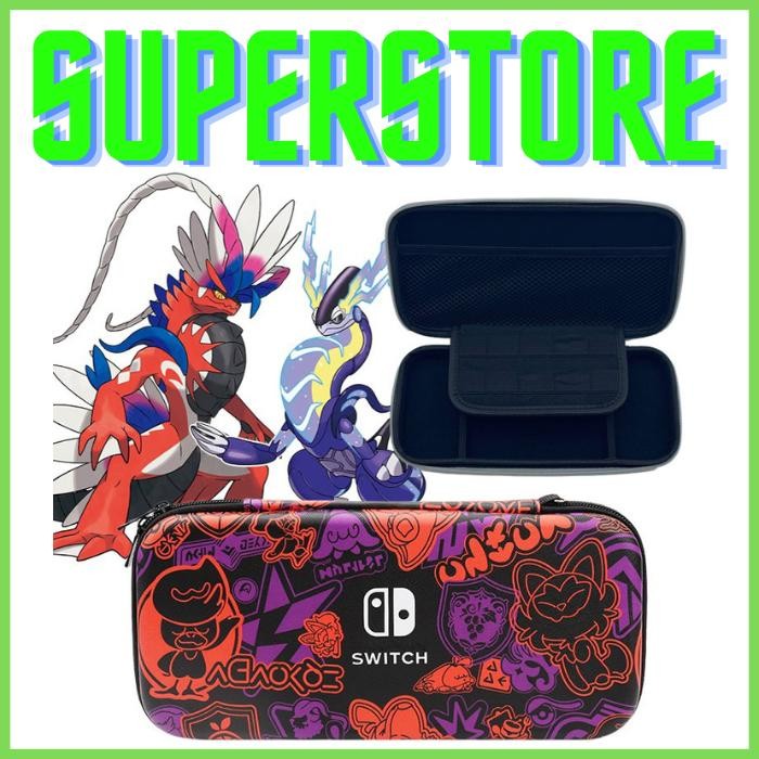 Zowie - Tas Nitendo Switch Case Pouch Tas Storage Bag Pokemon Violet Scarlet