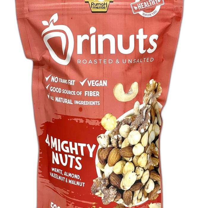 

ORINUTS 4 MIGHTY NUTS 500GR KACANG METE ALMOND HAZELNUT WALNUT