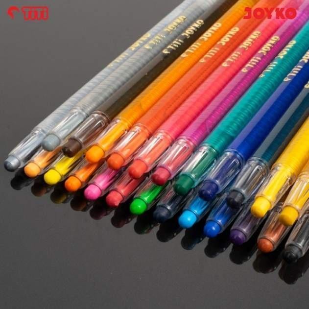 

Terlaris! Twist Crayon / Krayon Putar Panjang - Joyko 24 Warna