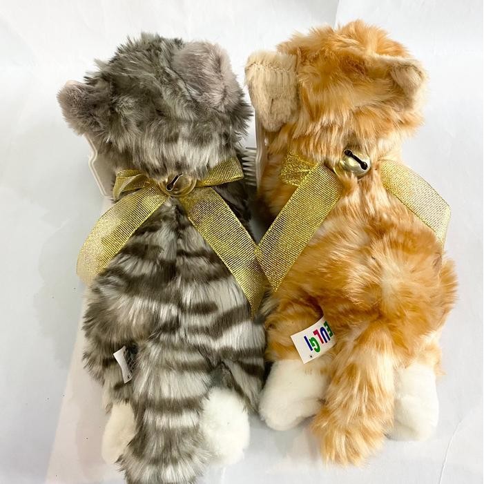Pilihan- Boneka Kucing Cat Lying Catty Free Sisir Bonus Bagus Seperti Asli Lucu Pita Lonceng