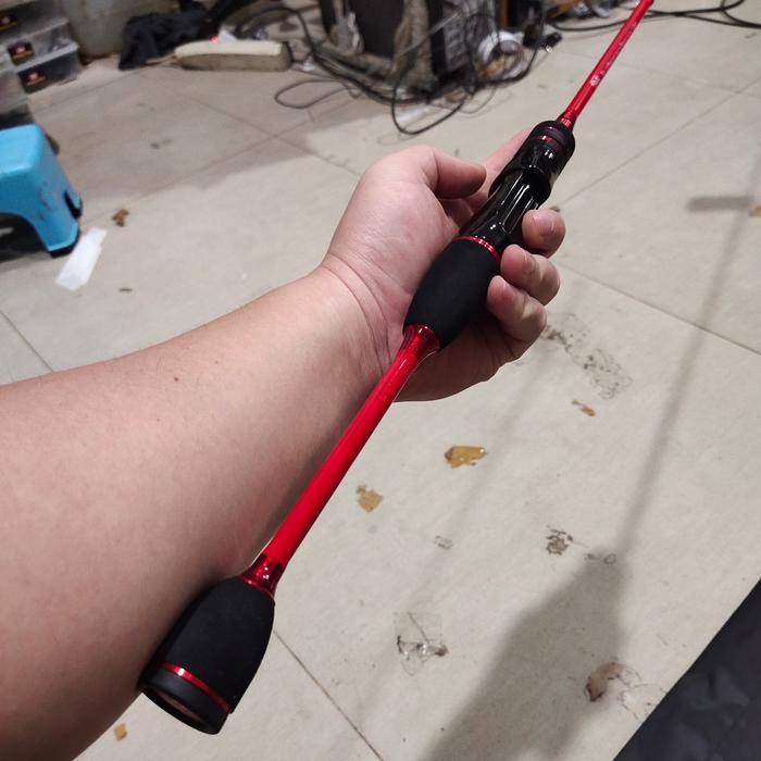 Joran Pancing Elito Bengkek 198 Atau 210 Solid Carbon Pabrikan Emperor