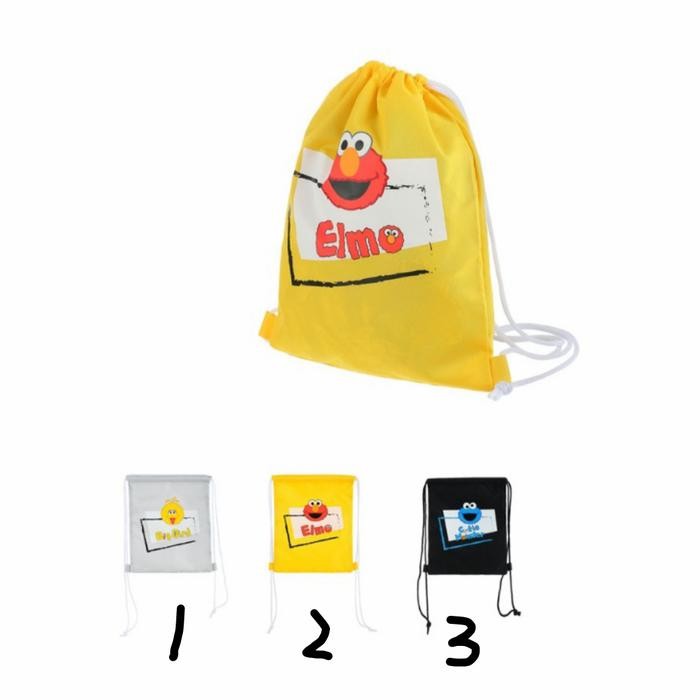 PROMO DRAWSTRING BACKPACK/TAS SERUT MARVEL VS SESAME MINISO SIAP KIRIM