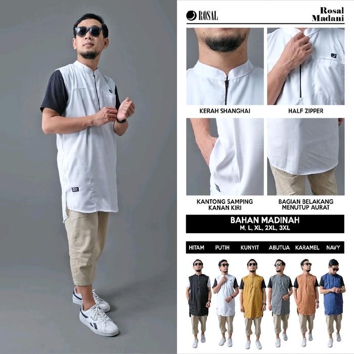 pita Rompi Sholat pria - Rompi shalat solat ROSAL - rompi koko kurta pria cowok - Rosal Madani
