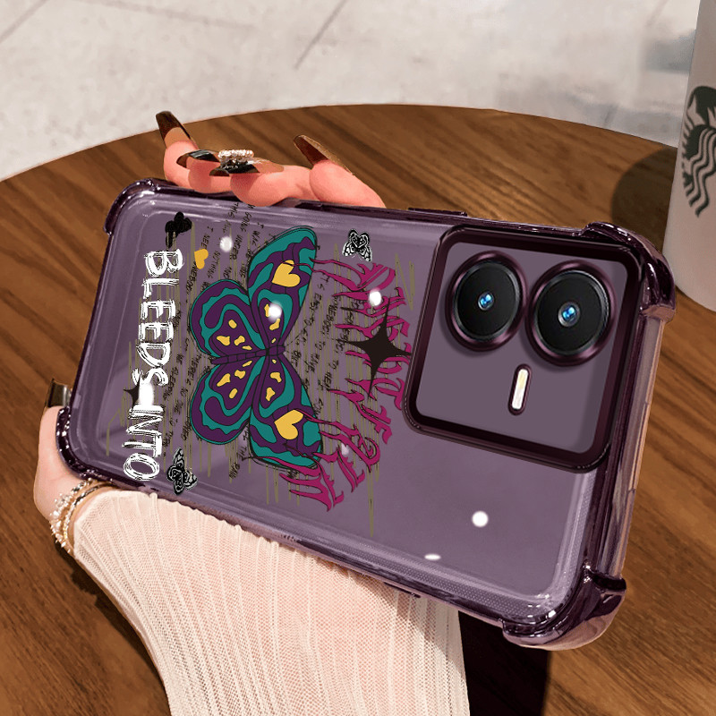Casing Hp untuk VIVO Y22 Y22s Case Casing HP Motif Kupu-kupu Keren Casing Silikon Casing Casing Soft