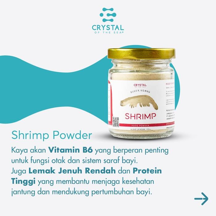 

NEW PRODUK SHRIMP POWDER 80GR - CRYSTAL OF THE SEA / KALDU MPASI REE RAIN553