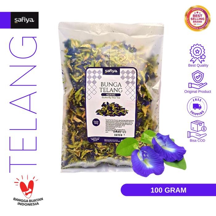 

Exp Lama Safiya Bunga Telang 100gr - Butterfly Pea Tea Premium