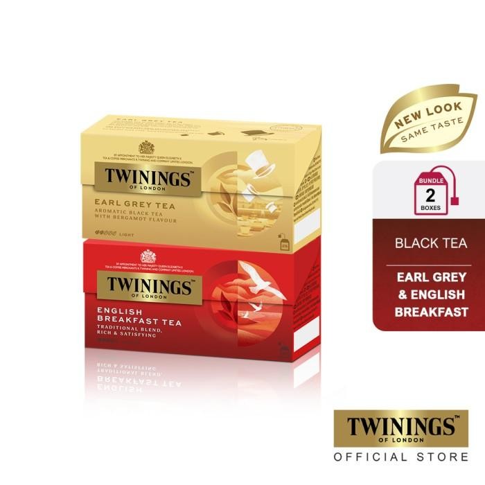 

Exp Lama Twinings Paket Bundle Teh Celup Hitam Earl Grey & English Breakfast - Premium Shopee