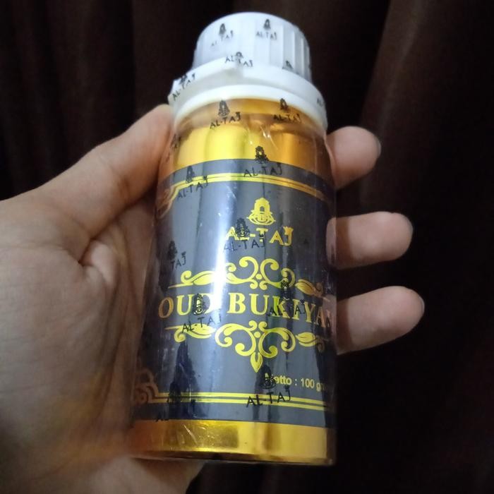 Oud bukiyah bukiah 100 ml 100 gr segel pabrik Al taj Altaj original