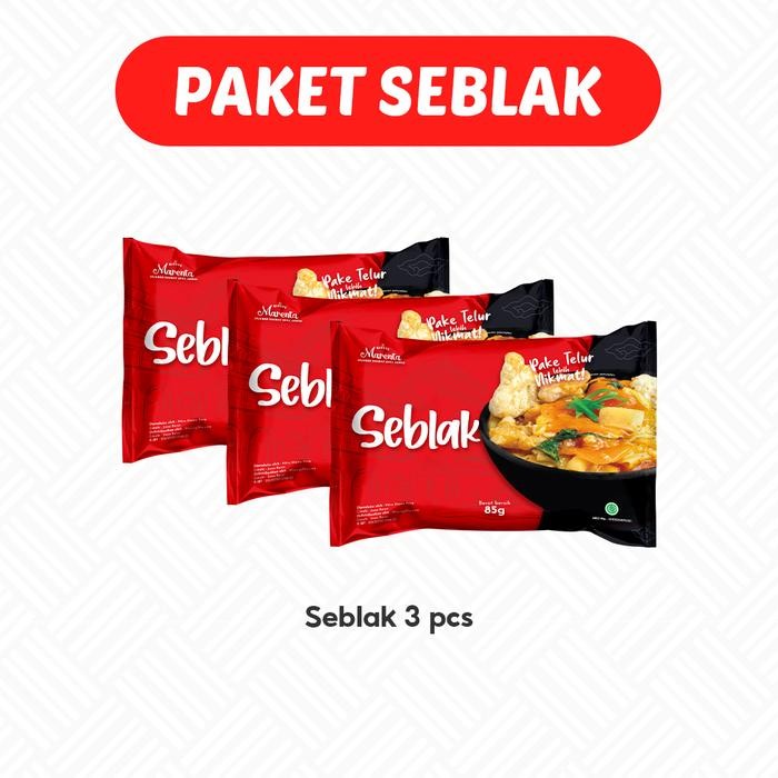 

Pilihan- Marenta [ 3 Pcs ] Paket Seblak Instan Komplit Food