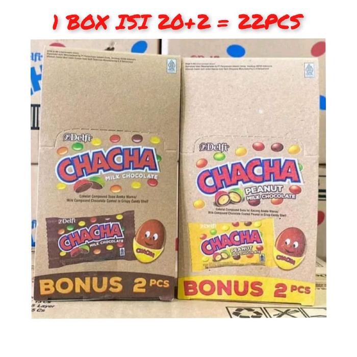

Pilihan- Chacha Coklat Delfi 5Gr 1Box Isi 20+2=22Pcs Halal