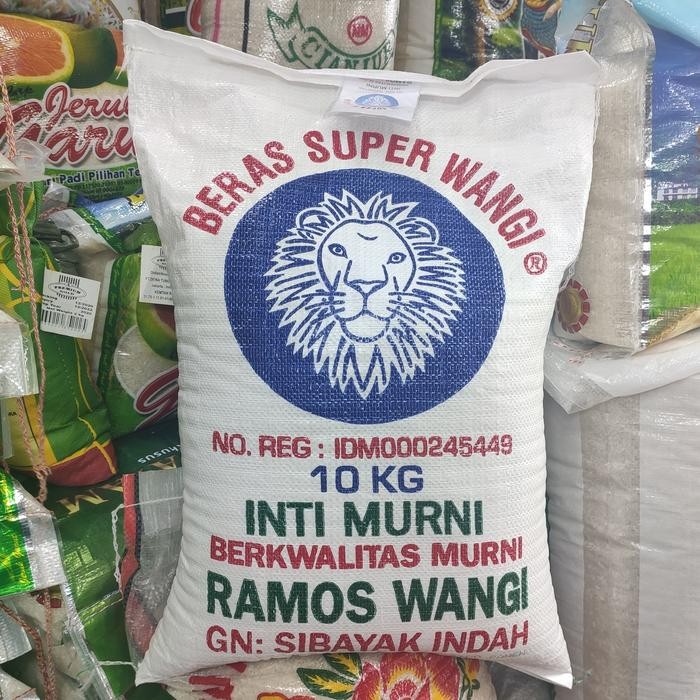 

Pilihan- Beras Kepala Singa Biru Ramos Wangi Inti Murni 10Kg (Original 100%)