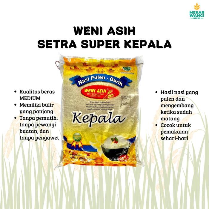 

Pilihan- Beras Weniasih Super Setra Kepala 5Kg