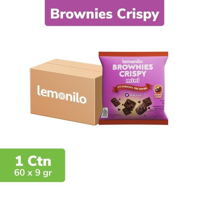 

SIAPKIRIM Exclusive Live Siswanto - 1 Dus 60 pcs Lemonilo Brownies Crispy Chocochips 9g READY STOCK