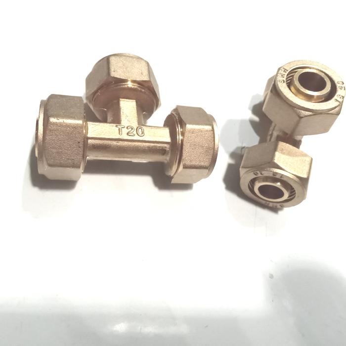 ready TEE SAMBUNG AIR PANAS T16 - SOCK NEPEL SAMBUNGAN AIR PANAS KUNING 3/4"