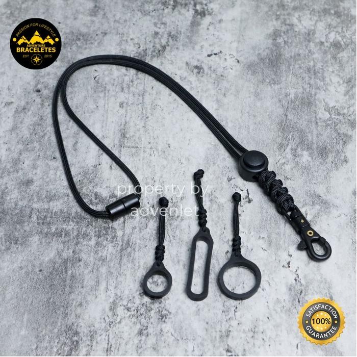 

jjm - Lanyard ID Card Kalung Tali Gantungan Hp Multifungsi Paracord 550 4mm