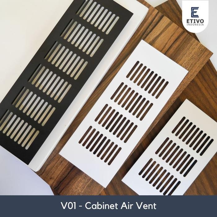 

jjm - Etivo V01 Cabinet Air Vent Grill Penutup Lubang Hawa Pintu Lemari Almunium