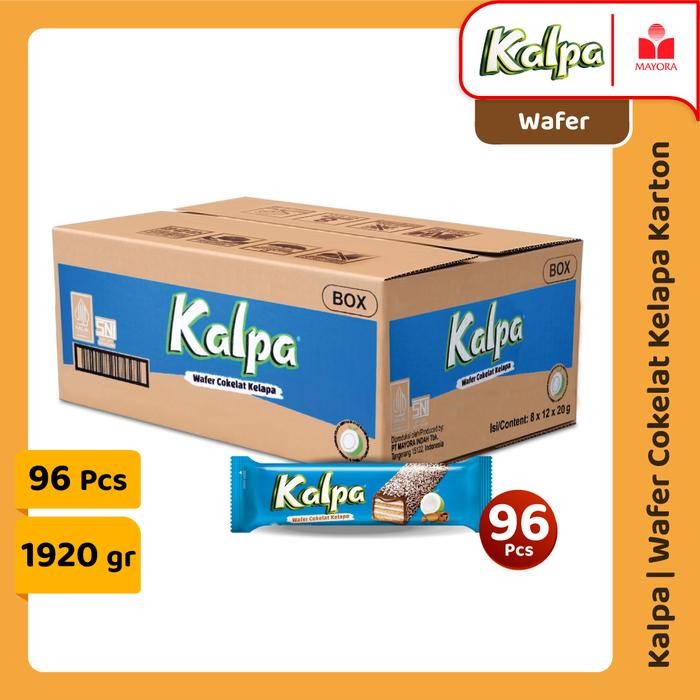 

1 Karton Kalpa Wafer Cokelat Kelapa 20 Gram
