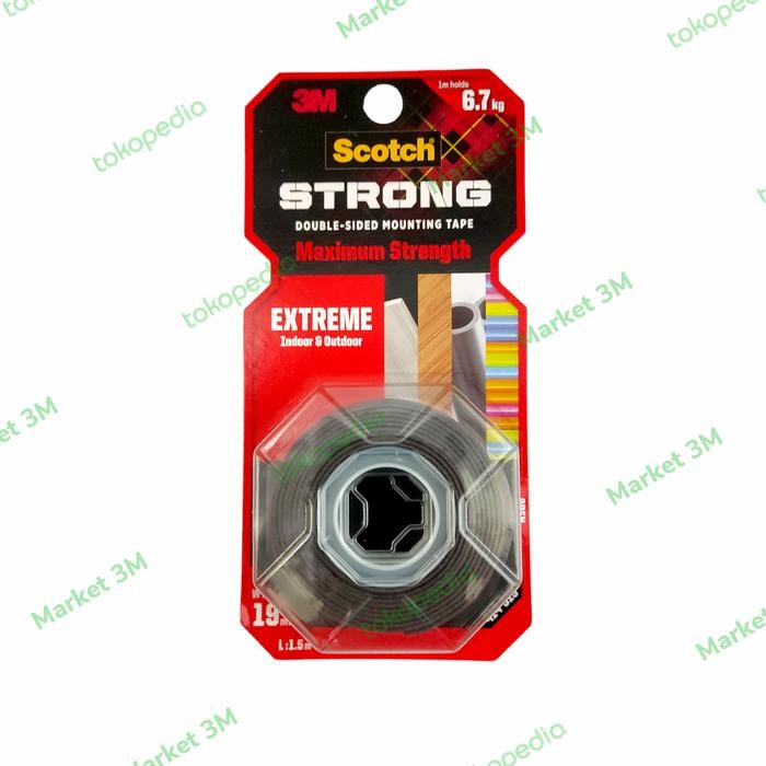 

Pilihan- 3M Scotch Strong Extreme / Double Tape Maximum Strenght Extreme - 19Mm
