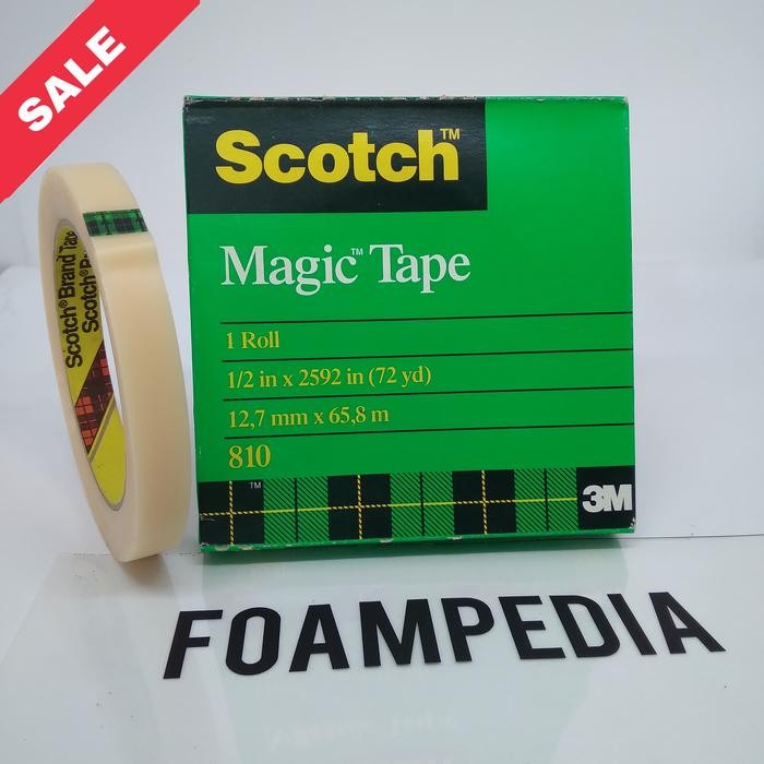 

Pilihan- Scotch Magic Tape 3M 810 Uk 1/2 Inch X 72 Yards