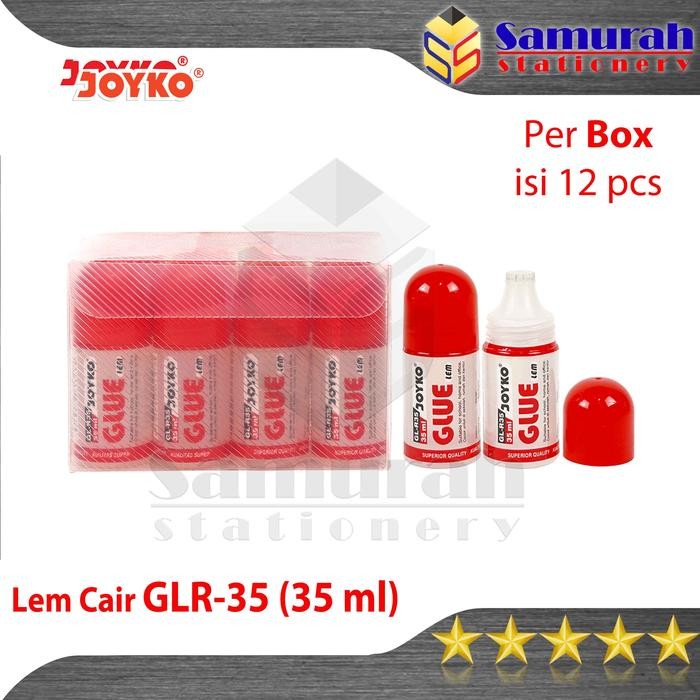 

Pilihan- Liquid Glue Stick Glr-35 Joyko Per Box Isi 12 Pcs / Lem Cair Stik Glr 35 Ml
